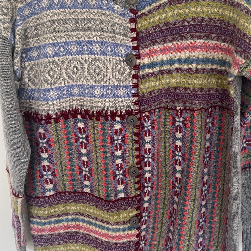 Sundance Multicolor Patchwork Cardigan - image 2